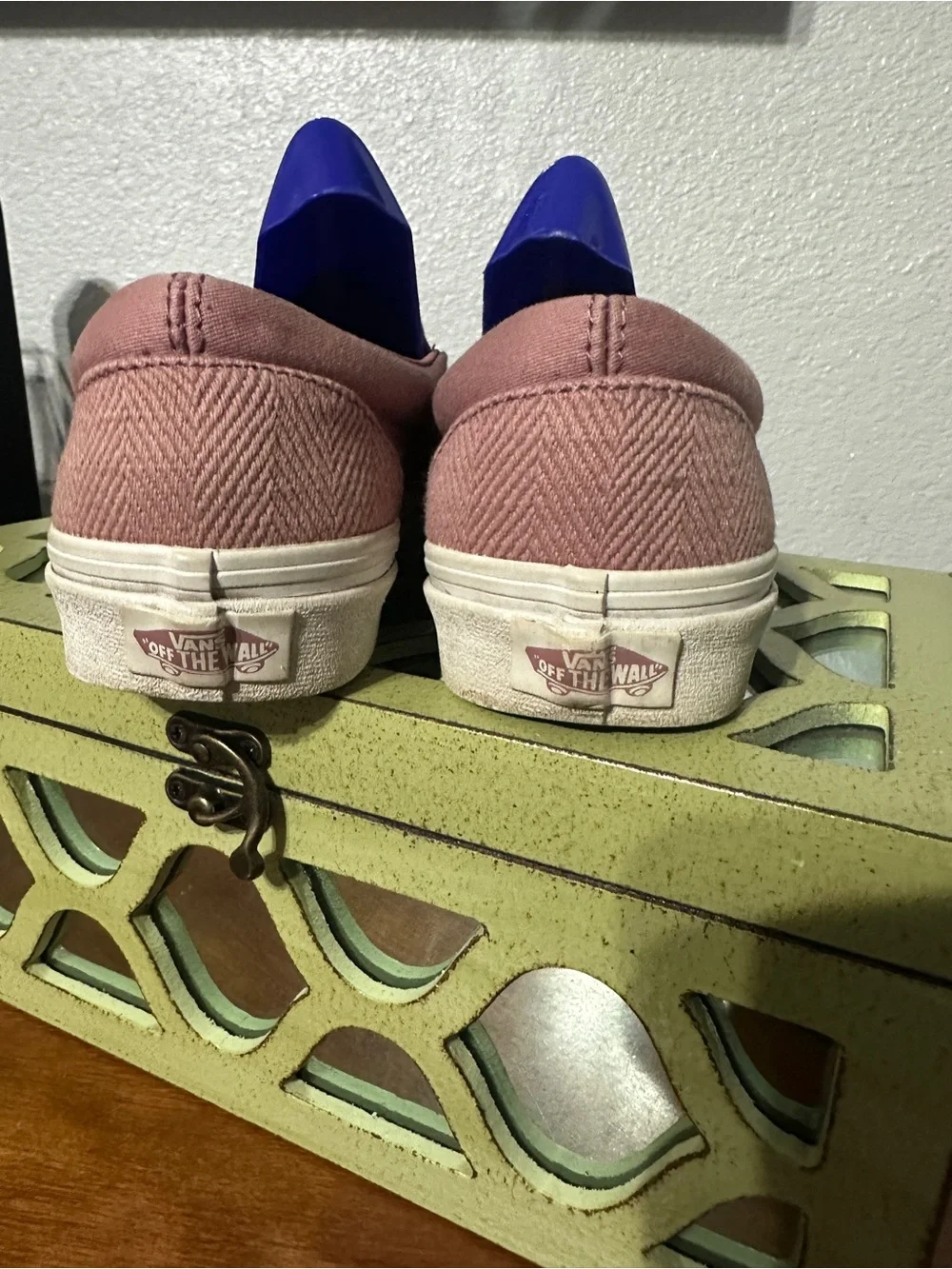Vans Slip-On Sneakers in Mauve Pink/Dusty Rose